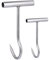 Ciieeo 2Pezzi Ganci per Carne Acciaio Inossidabile Design T Leggeri e Resistenti Corrosione per Macellerie e Barbecue Uso Versatile per