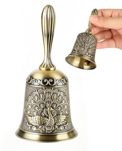 Handglocke Klingelglocken Lauter Service Rufglocken HandGlocken für Senioren, Nachttisch, Hochzeit, Abendessen, Meditation