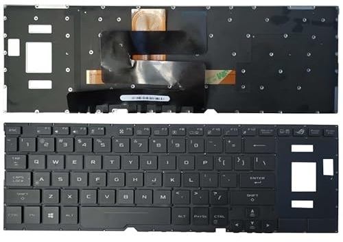 ELUPNMF Clavier d'ordinateur Portable rétro-éclairé, Compatible avec GX501 GX501V GX501VI GX501VIK GX501VS GX501VSK GX501G GX501GI-XS74