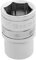 Draper 32569 1/4 Square Drive Polished Chrome Metric Socket, 12 mm Size, Blue