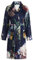 ESSENZA Bademantel Fleur Nightblue, L - 100% Polyester - Blumen Pfingstrosen Tulpen