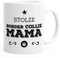 MoonWorks Kaffee-Tasse Stolze Border Collie Mama Border Collie Besitzerin Hundebesitzerin weiß Unisize