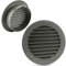 MKK 17969 - Griglia di aerazione per esterni con zanzariera, 60 70 80 90 100 120 125 150 mm, colore: Bianco/Grigio/Marrone, Grau, Ø 60 mm