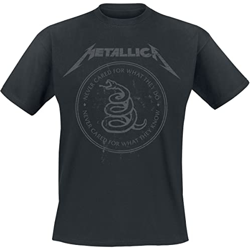 Metallica Snake Ring Tonal Unisex T-Shirt schwarz 3XL 100% Baumwolle Band-Merch, Bands