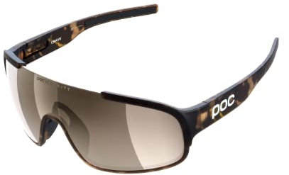 POC Crave Sonnenbrille - Sportbrille mit einem leichten, flexiblen und strapazierfähigen Grilamid-Rahmen ideal für jede sportliche Herausforderung,Tortoise Brown,Einheitsgröße
