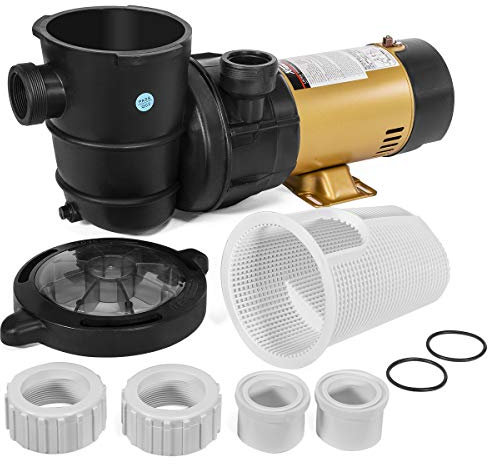 XtremepowerUS 75113 Bomba de piscina ABOVEGROUND 1.5HP 2SPEED Ahorro de energía, negro