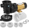 XtremepowerUS 75113 Bomba de piscina ABOVEGROUND 1.5HP 2SPEED Ahorro de energía, negro