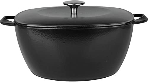 SITRAM 712600, Cocotte PRISME 4.5L carrée en fonte émaillée, 24x24cm, noire, tous feux y compris l'induction