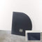 Yellowshop - Piatto Doccia Curvo Quadrato Rettangolare Marmoresina Effetto Pietra Bugnato Grigio Antracite (Curvo, 80 x 80 Cm)