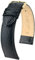 HIRSCH Uhren-Band Rainbow M - modisches Premium-Lederband für Deine Armbanduhr - Schwarz - 18 mm