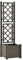 vidaXL Pflanzkübel mit Spalier Gartenspalier Rankgitter Rankhilfe Pflanzkasten Blumenkübel Hochbeet Blumenkasten 43x43x142cm PP Anthrazit