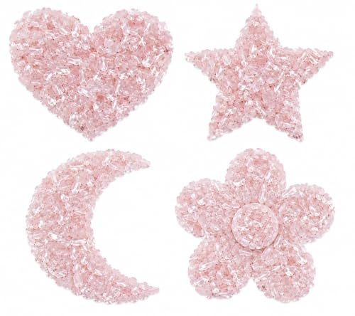 Crocon® Rose Quartz Chips 1/2 LB 1100+ Carats Bulk Crystal