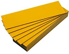 25 magnetische Etiketten, farbig (Honig, Länge 5 cm – Breite 2 cm)