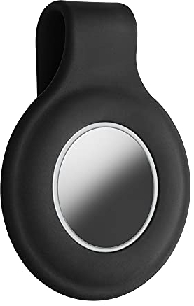 kwmobile Clip Compatible avec Apple Air Tags - Support de Rechange en Silicone Compatible avec Apple AirTags Noir