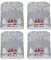Yeekg Weihnachten Stuhlbezug Dekoration, 55,9 x 45,7 cm Abnehmbarer Stuhlschutz Slipcovers Mit Bedrucktem Muster für Zuhause, Küche, Party, Restaurant