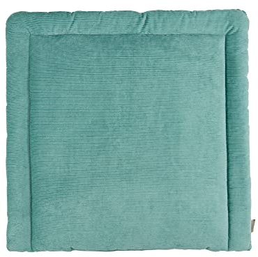 KraftKids Wickelauflage in Cord Breitcord Mint, Wickelunterlage 60x70 cm (BxT), Wickelkissen