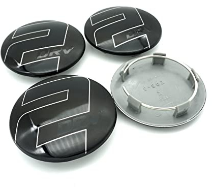 4X 2DRV Wheelworld Nabendeckel 69mm Felgendeckel Nabenkappe Schwarz z08-3