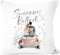 SpecialMe® personalisierbares Kissen Geschenk Hochzeit mit Namen und Datum Auto Brautpaar Hochzeitstag Jahrestag weiß Standard