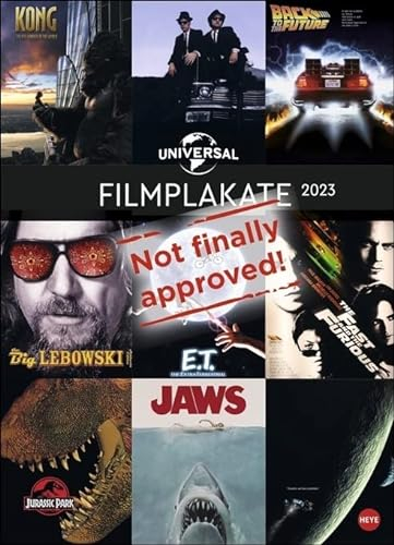 Universal - Kalender 2023 - Filmplakate Edition - Posterkalender - Heye-Verlag - Wandkalender mit Kino-Postern - 49 cm x 68 cm