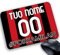Tappetino Mouse Pad gadget compatibile per tifoso Rossonero personalizzabile tuo nome e numero forza rossoneri adatto a milanista