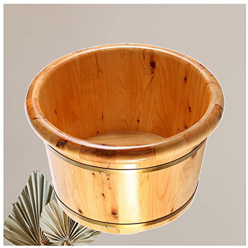 VVLXRIC Bain De Pied Thalasso Fait à La Main,en Bois Masseur Pieds Confortable,Robuste Masseur De Pieds Ongles Et Jointures