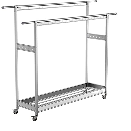 Wäscheständer Abnehmbarer Wäschetrockner, freistehender Wäschetrockner mit großer Kapazität, ausziehbare Trockenstation aus Aluminium mit Rädern, Verwendung im Innen- und Außenbereich Drying Rack/Clot