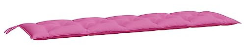 vidaXL Gartenbankauflage, Bankauflage Sitzkissen Outdoor, Polsterauflage Auflage für Gartenbank, Bankpolster Bankkissen, Rosa 180x50x7cm Oxford-Gewebe