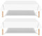 ATBEAMEN 2Pcs 137x274cm Disposable White Party Tablecloth Decor,Disposable Party Table Cloth Party Table Covers King Charles III Coronation Souvenir Decoration Wedding Birthday Picnic Party Favor