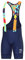INBIKE Salopette Ciclismo Uomo Estivi Imbottite 3D Pantaloncini con Bretelle da Bici da Strada MTB Asciugatura Rapida Traspirante(Blu Navy,XXL)