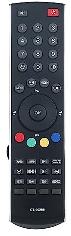 AULCMEET Ersatz-Fernbedienung CT-90298 Passend für Toshiba LCD LED TV AV50*Series 32AV500 19AV500P 19AV501P 32AV501