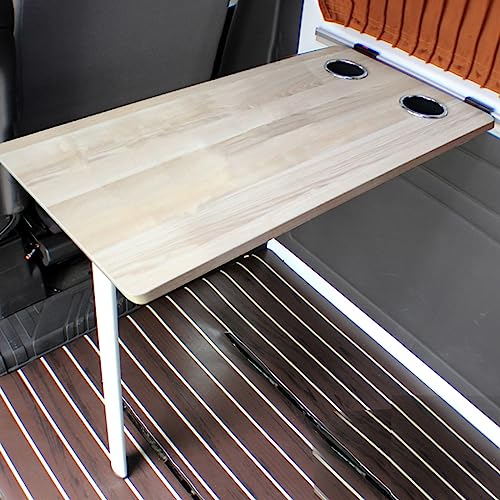 Wohnmobil Tisch Klappbarer Schreibtisch für Wenig Platz, Klappbarer Picknicktisch für Wohnmobile, Ideal für Wohnmobile und Wohnmobile (Color : Wood Grain E)