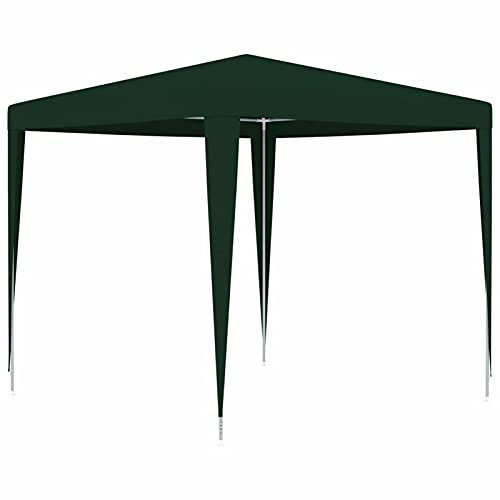 Homgoday Gazebo Professionale 2,5x2,5 m Verde 90 g/m², Gazebo da Giardino, Gazebo Ombrellone da Giardino Spiaggia Pesca Esterno Antivento per Arredo Giardino Terrazzo Ambienti