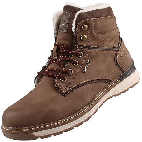 MUSTANG Herren Stiefel gefüttert Braun, Schuhgröße:EUR 48