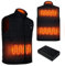 Kapok Heated Vest for Men, Heated gilet with 10000mAh Power Bank, Heated Jacket, Heat Vest with 3 Temperatures Adjustable Heated Clothing Men's Winter Jacket for Outdoor Camping, Motorcycle, Hunting