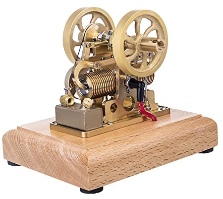 DUZU Verbrennungsmotor Modellbau, 1,9cc Einzylinder Viertaktmotor Bausatz Benzin Motor Bausatz, Mini Metall Motor Engine Kit für Technikbegeisterte