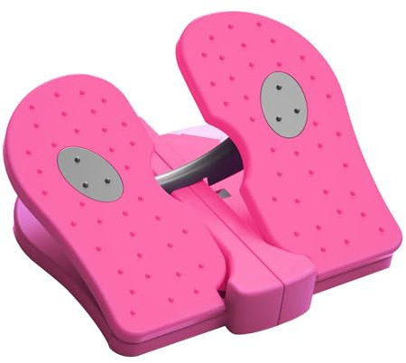 TWSOUL Fußstepper Maschine, Mini-Stepper Übungsschritte Fußstepper Maschine Trainingsgerät unter dem Schreibtisch Haushalt Stepper Ausrüstung Fitnessgeräte für Zuhause Büro Fitnessstudio (Rosa)