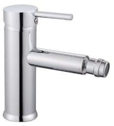Miscelatore rubinetto lavabo bidet bagno acciaio inox cromato + piletta RAY 8738
