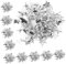 Sosoport 10st Pompons Aus Folie Jubel-Pompons Pompons Der Jubelmannschaft Folien-Pompoms-Armband Trupphandblumen Pompon Aus Metallfolie Jubel Poms Plastik Empfindlich Student Silberne Kugel