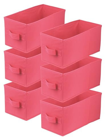 lavita Boîte de rangement | Boîte de rangement | Boîtes de rangement pliables 15 x 31 x 15 cm | Boîte de rangement de tiroir | Systèmes de rangement pour vêtements | Rangement et organisation | Rose