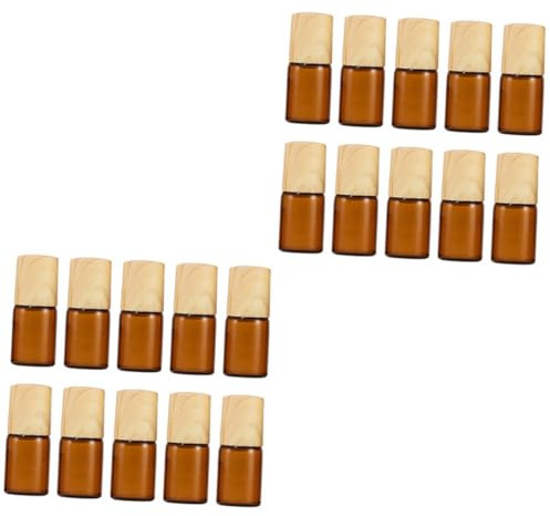 POPETPOP 20pièces Bouteilles Rechargeables Avec Couvercle Flacons Roll Huiles Essentielles Et De Pratique Pour Voyage Fuites