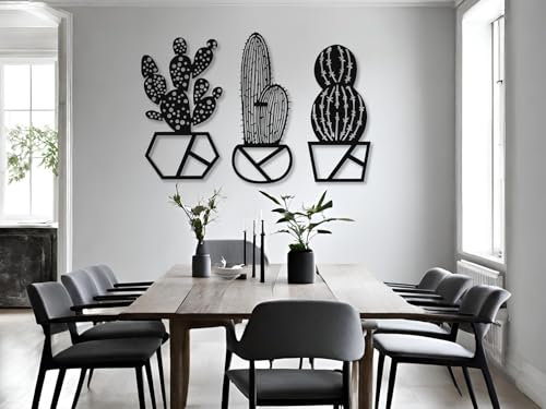 VAILLA ® 3er set Blumen Wanddeko, Blume Wanddekoration aus Holz, Wandbilder Home Dekoration, 3D Wall Art, Große Wand Deko, Bilder für Schlafzimmer, Wohnzimmer und Küche (Blumen 13)