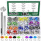 Keadic 402Pcs 3/16 Zoll (5mm) Multi-Color Metall Tüllen mit Installation Tools Assortment Kit, Blumen Nähen Ösen für Leder Stoff Kleidung Gürtel Schuh Handwerk Tasche DIY Zubehör (10 Farben)