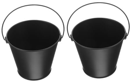 POPETPOP Lot De 2 Couvercles pour Seau À Cendres Et Barbecue pour Cendres Chaudes avec Poignée en Métal pour La Collecte De Graisse