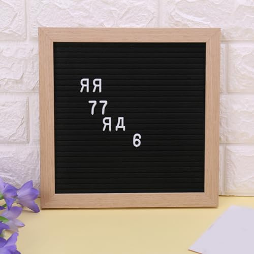 DIIOOMIEEU 2 pz Caratteri per Feltro Lettera Consiglio Messaggio Bacheca Letterboard Letterboard Lettera Russa Decorazione Della Casa Accessori Simboli