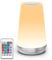 Auxmir Nachttischlampe Nachtlicht Touch Dimmbar mit 13 Farben und 4 Modi, LED Tischlampe Kabellos USB Aufladbar 2500mAh mit Fernbedienung, Nachtlampe mit Timing Funktion für Schlafzimmer, Silber