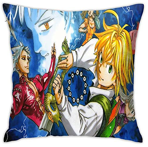YINGD The Seven Deadly Sins Frühlingskissen, Memory-Schaum, Tiefschlafkissen, Tencel-Bezug mit Taschenfedern, Kissen, fest, perfekt für Nacken/Schulter, 45,7 x 45,7 cm
