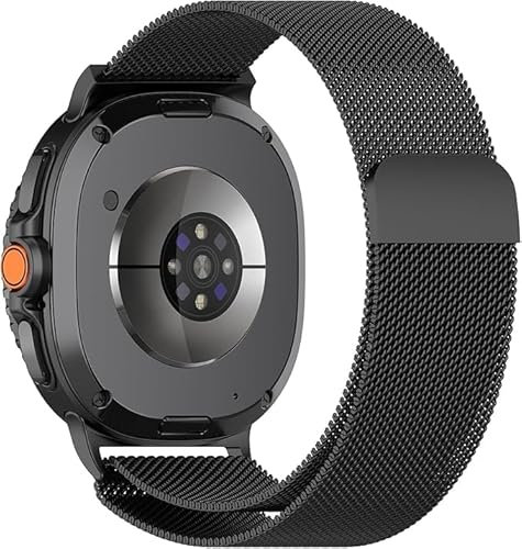 Strap for Samsung Galaxy Watch 8 Classic Straps, Stainless Steel Metal Mesh Wristband Replacement Business Band for Galaxy Watch 8 Smartwatch (Black)