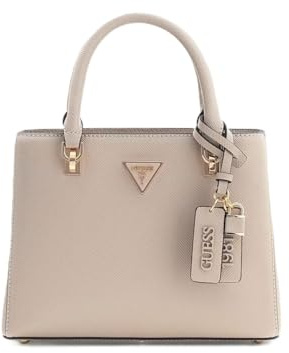 GUESS Handtasche Umhängetasche Noelle II Multi Compartment Satchel Taupe