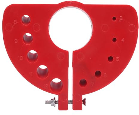 SENECESLI Winkelschleifer, Bohrerschärfer-Aufsatz, Robustes ABS-Material, Kompaktes Design für Arbeiten vor Ort, Bohrer-Schleifaufsatz, Verschiedene Spezifikationen, 3–12 Mm (Rot)