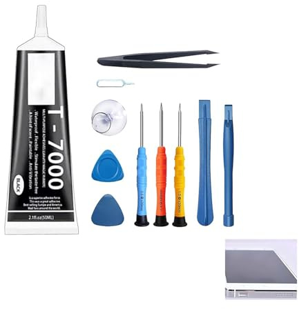 Kit Colla Riparazione Schermo Telefono,Colla Schermo Cellulare,Collas Liquida Adatto per Fotocamere Computer Metallo Vetro,Forte Adesione Per Schermi Touch